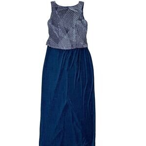 Social Circles Y2K Sleeveless Dress Silver Detail Overlay Top 6